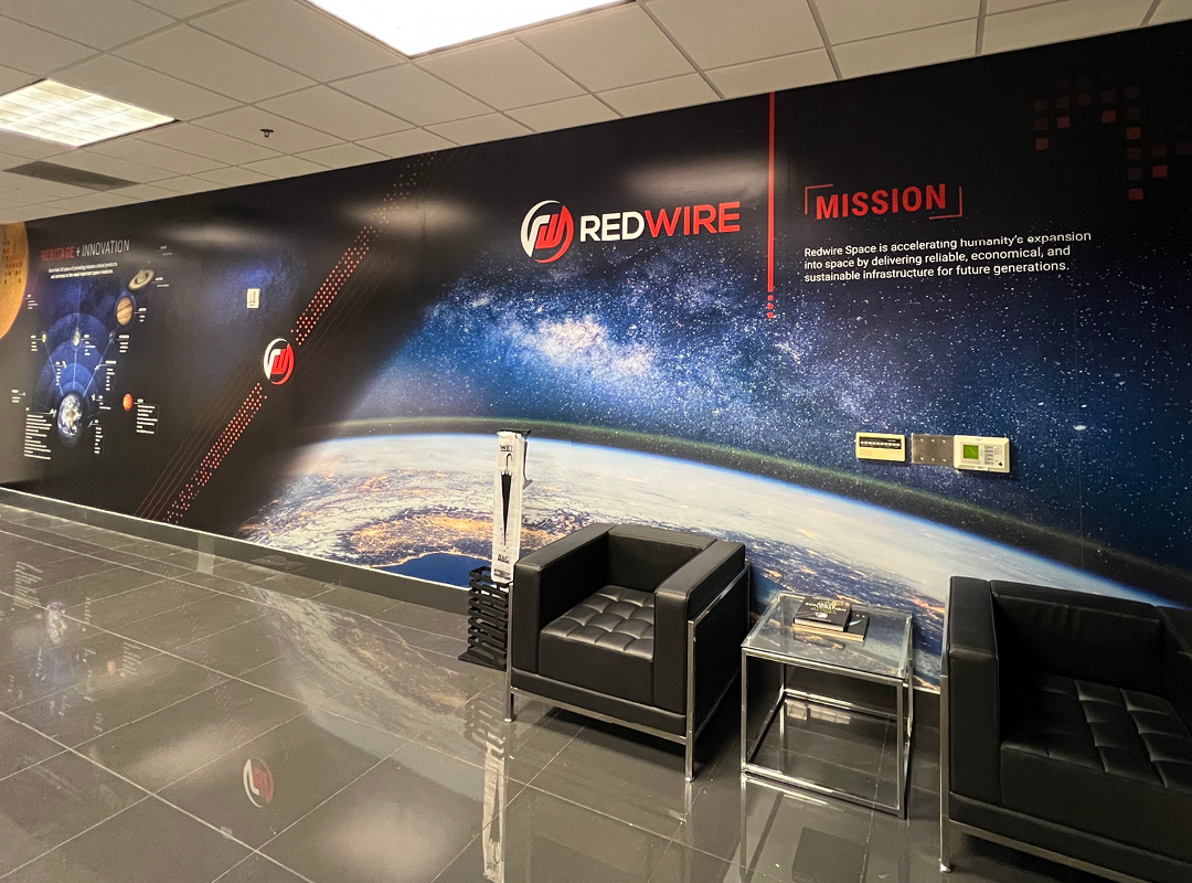 Redwire Space Facility Branding